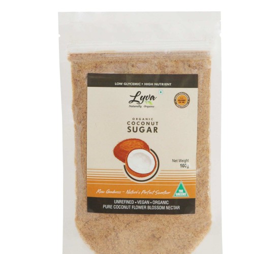 Lyva Raw Organic Coconut Sugar - 100 gm